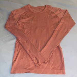 LULULEMON pink swiftly tech long sleeve